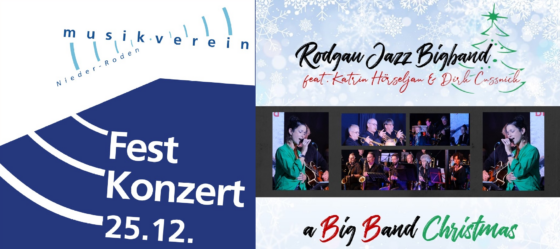 Karten zum Festkonzert und zur “Big Band Christmas” beim AKHNR auf dem Adventsmarkt