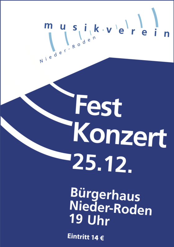 Festkonzert des Musikvereins Nieder-Roden am 25.12. um 19 Uhr